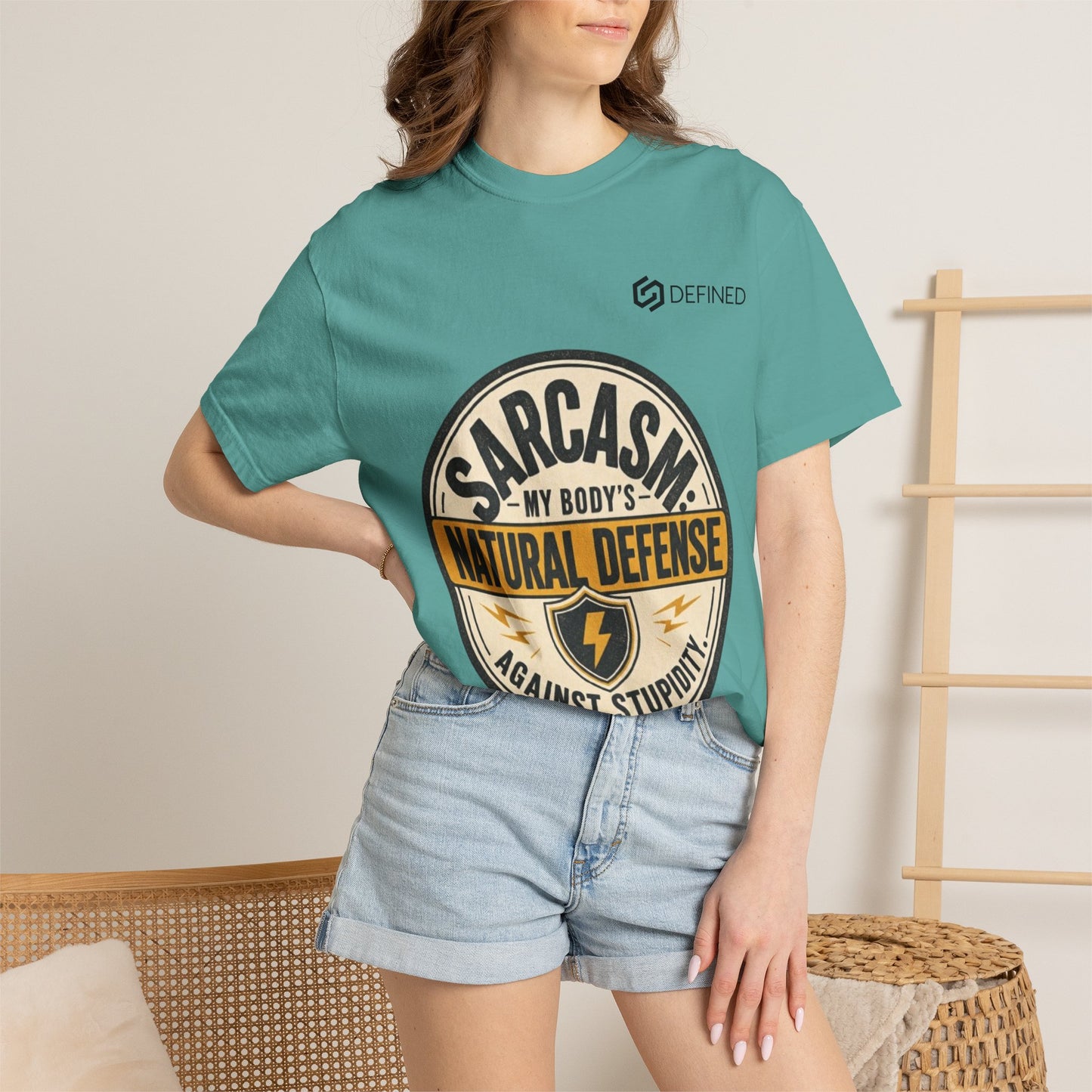 Sarcasm My Body's Natural Defense T-Shirt — Funny Graphic Tee