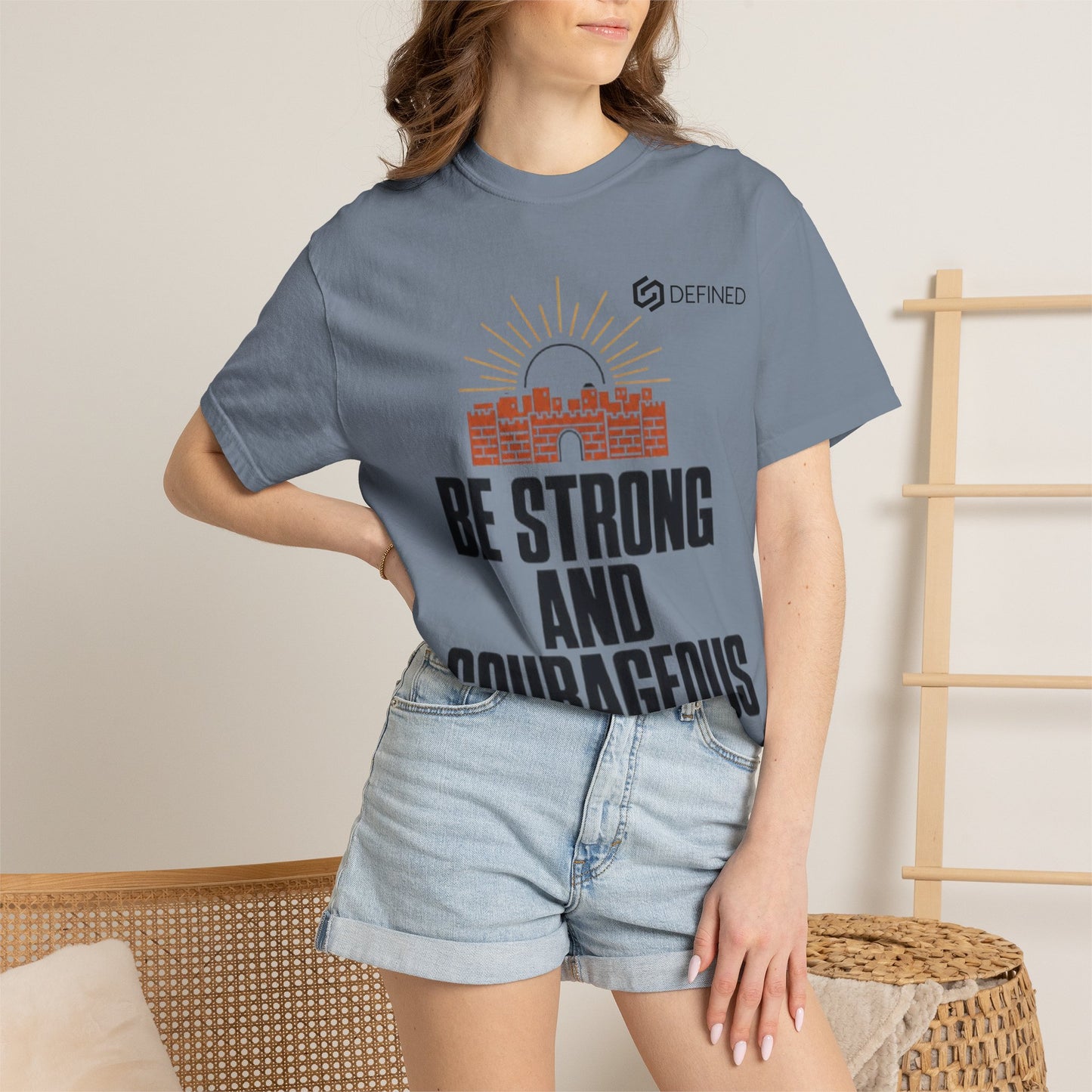 Be Strong and Courageous Tee | Joshua 1:9 Christian T-Shirt | Old Testament Streetwear
