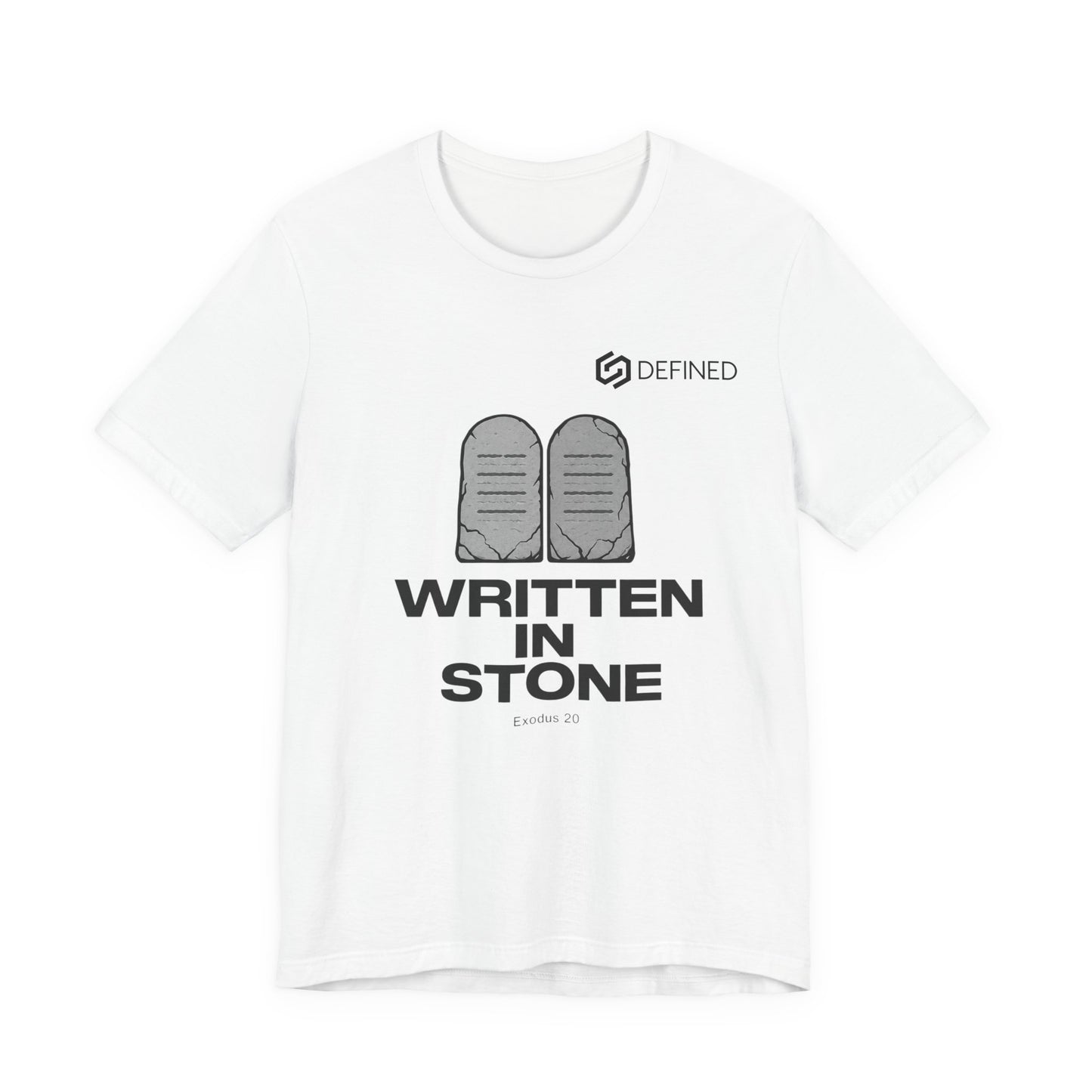 Written in Stone Tee | Exodus 20 Ten Commandments Christian T-Shirt | Old Testament Streetwear